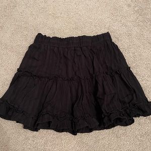 Princess Polly black ruffle skirt